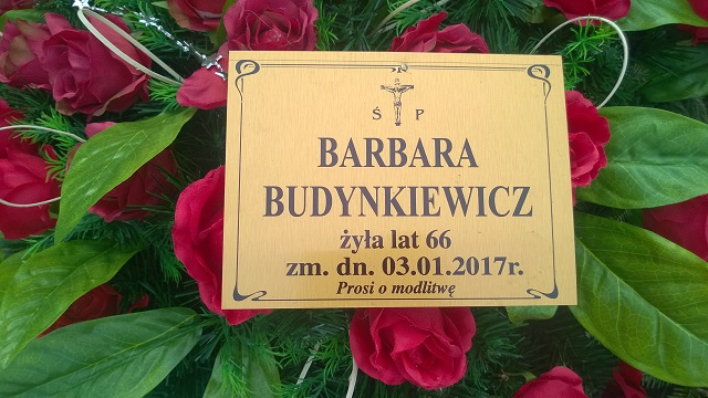 Grób Barbara Budynkiewicz