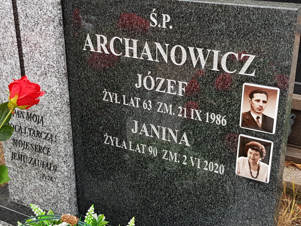 Grób Janina Archanowicz
