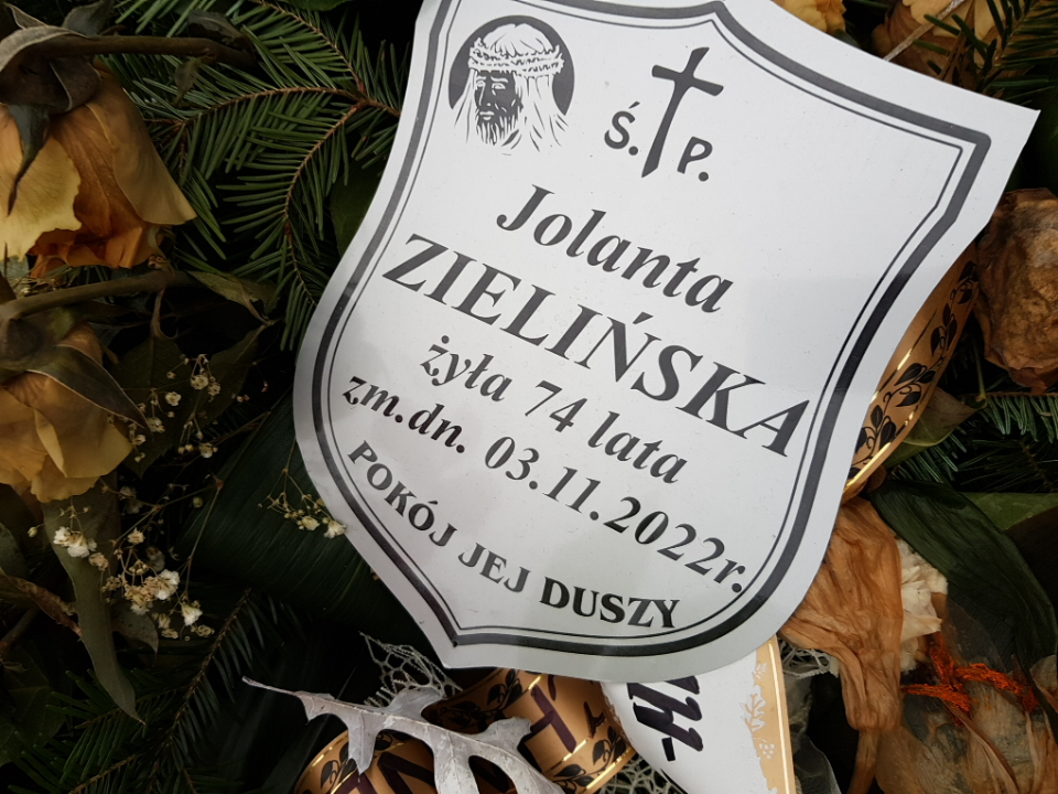 Grób Jolanta Zielińska