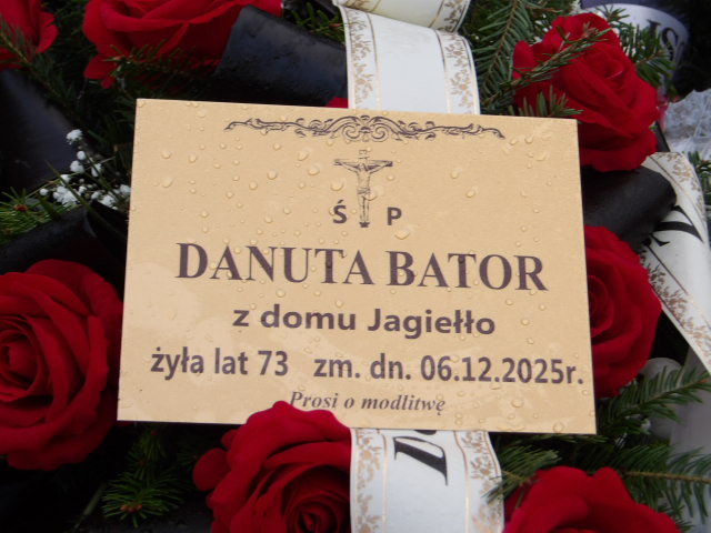 Grób Danuta Bator